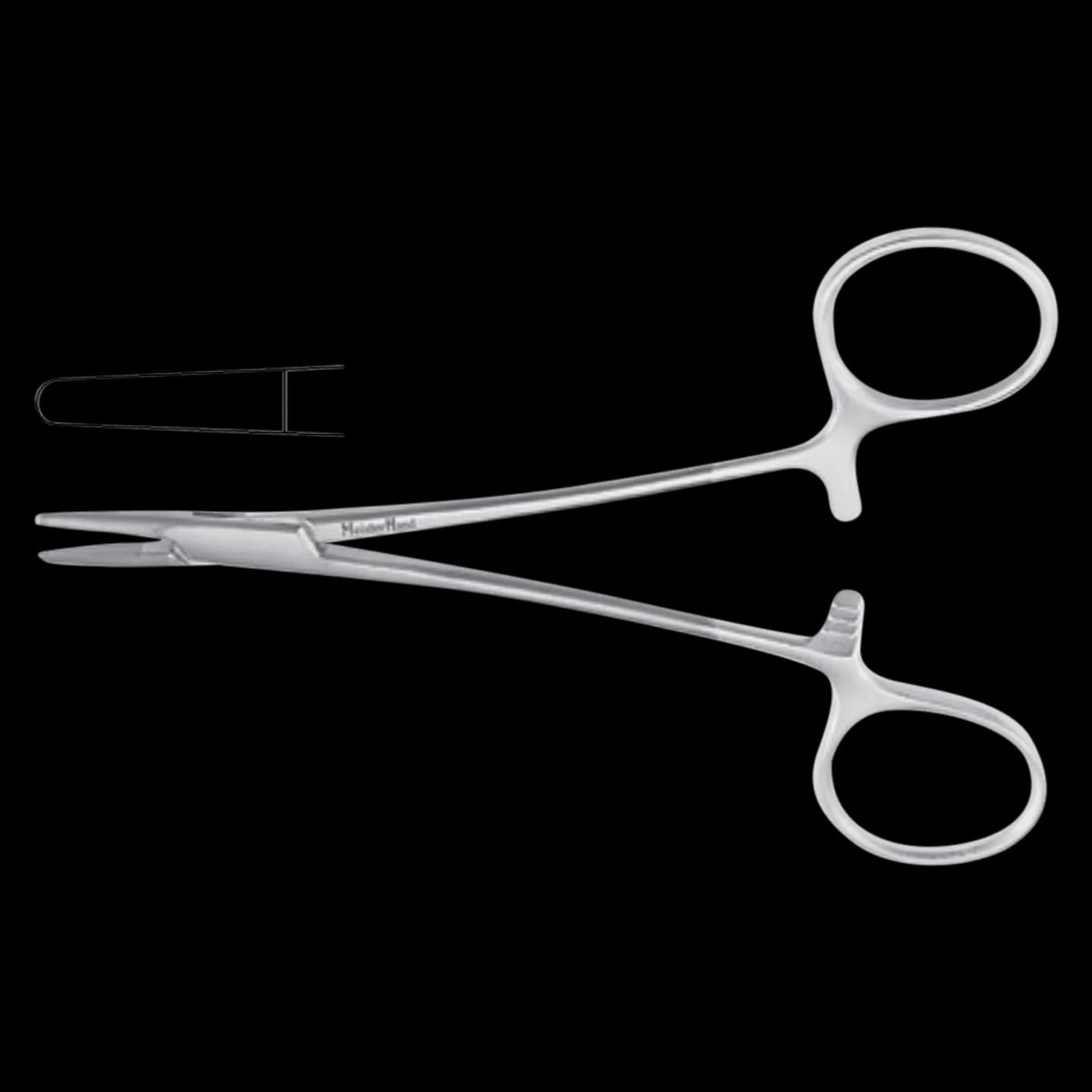 Miltex Webster Needle Holder, 5" (13.3 cm), Tungsten Carbide Jaws, Smooth, Delicate, Standard Pattern