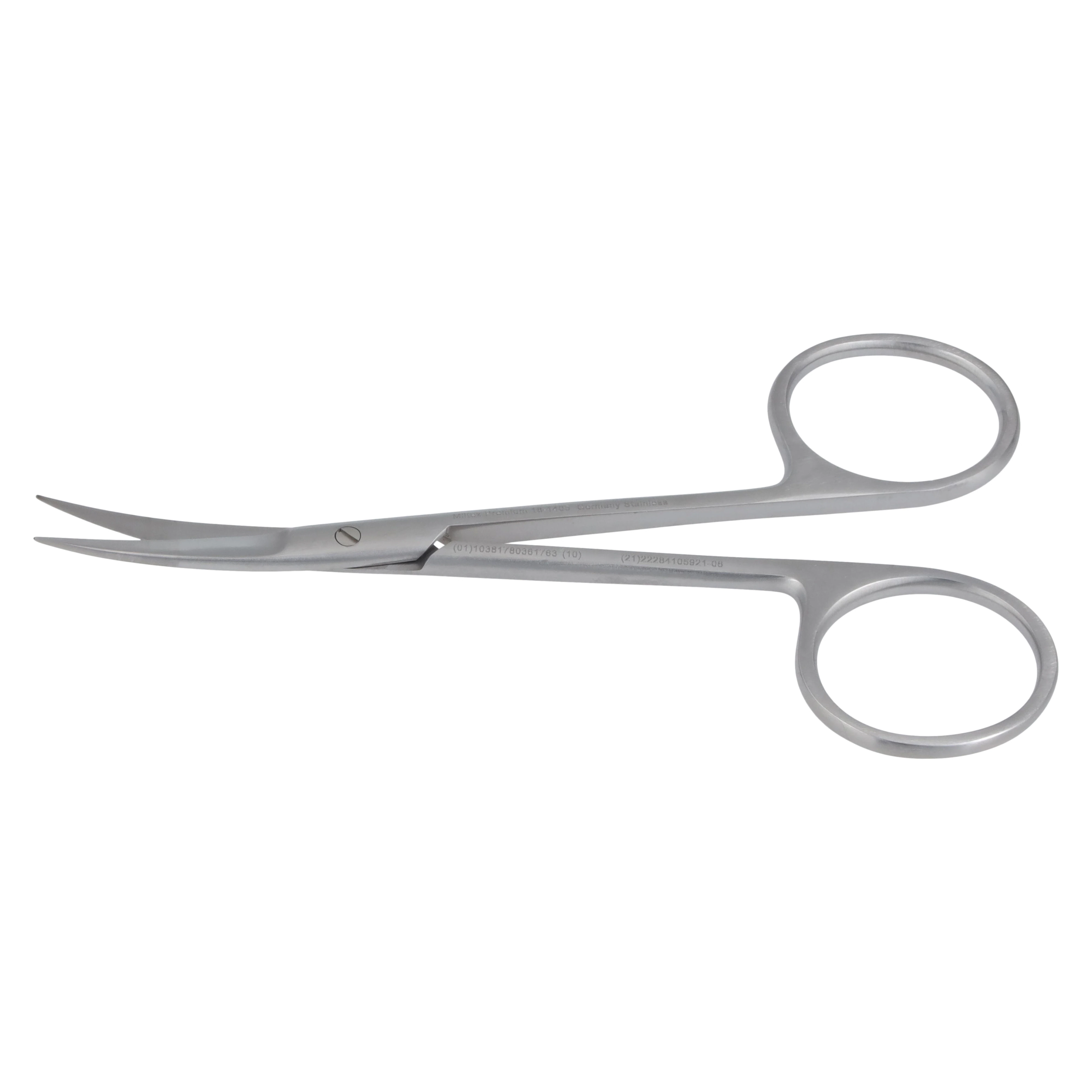 Miltex-Integra Iris Scissors, Curved, 4" (10 cm), Stainless Steel, Each