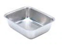 Miltex Solid Instrument Tray, Stainless Steel, 12-3/4" x 10-1/2" x 4"