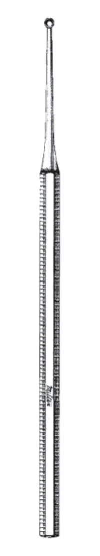 Curette Excavator Without Hole, 1mm, 5" Stainless Steel, Each