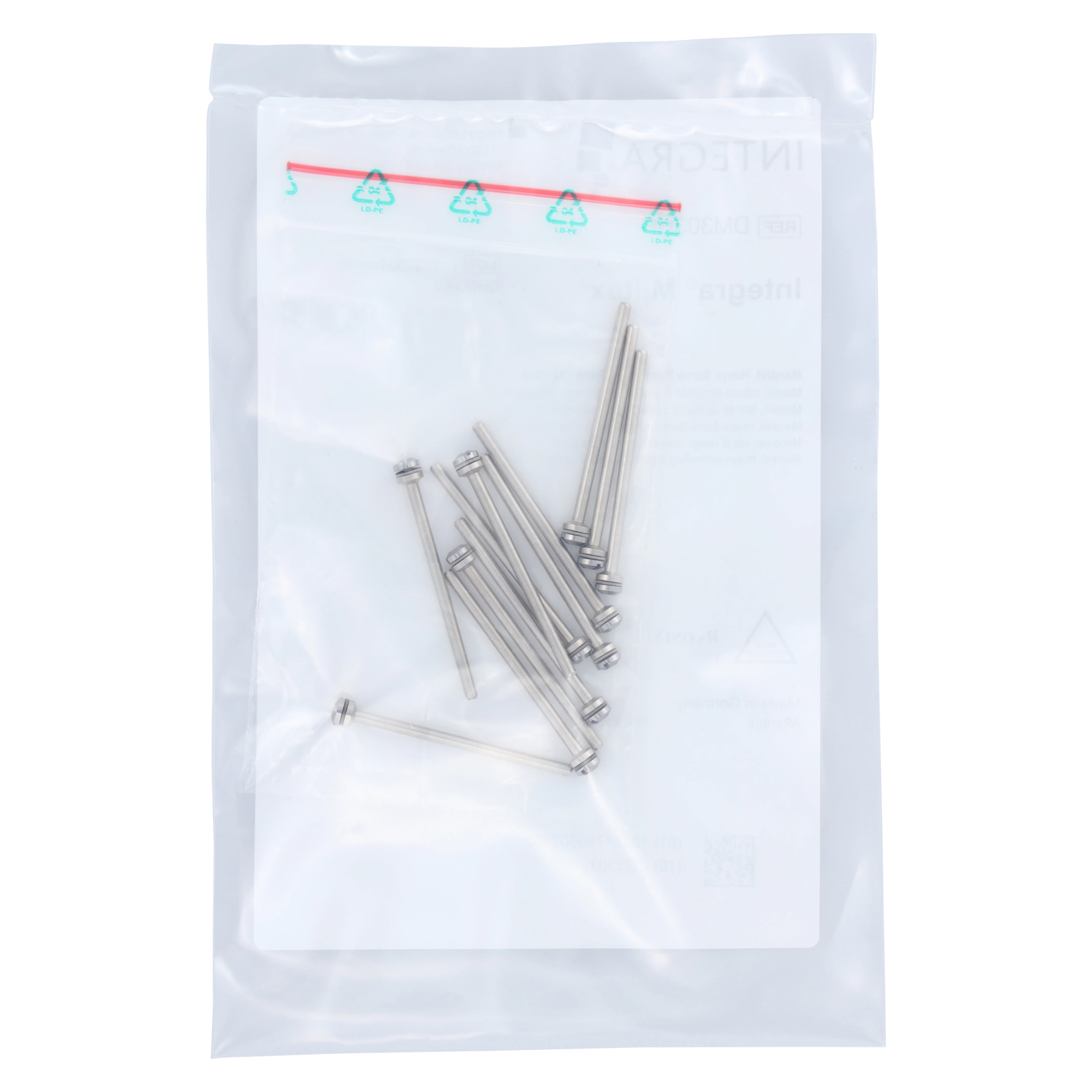 Huey's Screw Head Mandrels, HP, Stainless Steel, #303, 5 mm, 12/Pk, DM303HP