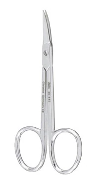 Miltex Cuticle Scissors, 3-1/2" Curved, Delicate, German Stainless Steel