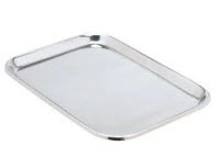 Miltex Mayo Instrument Tray, Stainless Steel, Non-Perforated, 17 x 11-5/8 x 3/4"