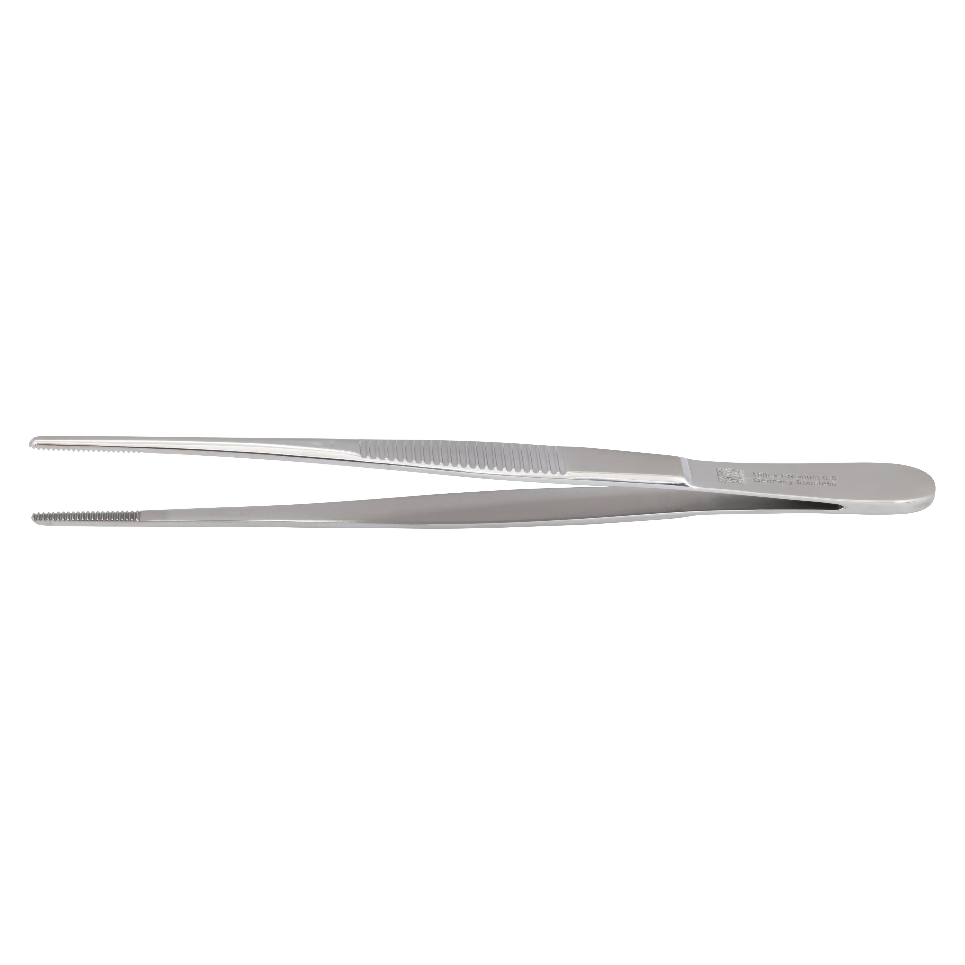 Miltex Dressing Forceps, Serrated, Standard, 5", Stainless Steel, Autoclavable, Each