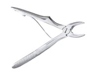 Miltex Extracting Forceps E, Pedodontic Upper Front, Mini, English Pattern, Stainless Steel, 4.5"