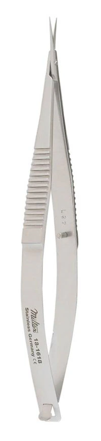 Miltex Micro Iris Scissors, Straight, 4" (10 cm), Stainless Steel, Autoclavable