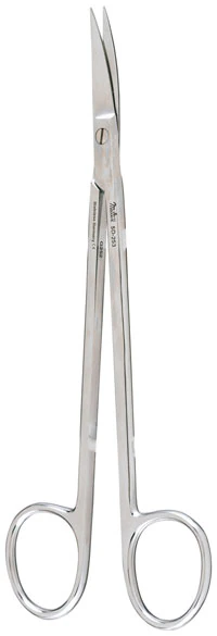 Miltex Kelly Surgical Scissors, Curved, 6-1/4", Serrated Blade, Sharp Tips, Stainless Steel
