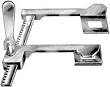 Finochietto Rib Spreader, 12" Standard Straight Arm, Stainless Steel, Each