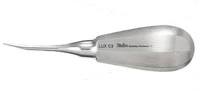 Miltex Luxating Elevator, Curved Tip, 3 mm, Single Instrument, DELLUXC3