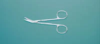 Integra Miltex Stitch Scissors, Angled 4-1/2" Delicate, Stainless Steel, Each