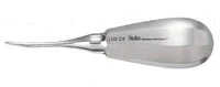 Miltex Luxating Elevator, Curved Tip 4mm, Single End, DELLUXC4