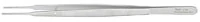Gerald Dressing Forceps, 7" Straight Serrated, Stainless Steel, Autoclavable, Each