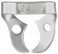 Miltex-Integra Rubber Dam Clamp, Style 24, Molars, Size 24, Each