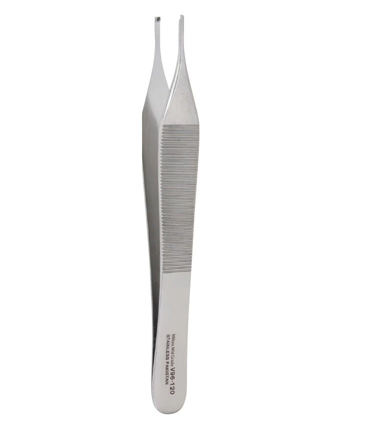 Vantage Adson Tissue Forceps, Straight, 4-3/4", Stainless Steel, Autoclavable, Each