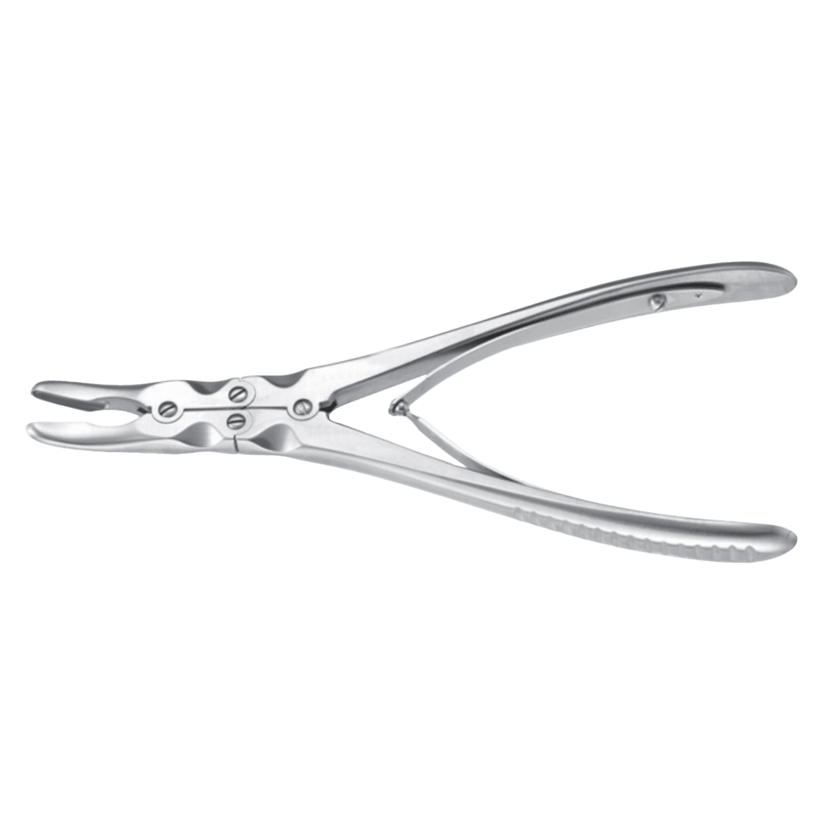Ruskin Rongeur, 6" Curved, 3mm Bite, Stainless Steel, Autoclavable, Reusable