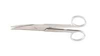 Miltex Mayo-Noble Scissors, Curved, Round Tip, 6-1/2" Stainless Steel, Each