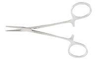 Halsted Mosquito Forceps Straight, 5", Stainless Steel, 1x2 Teeth, Autoclavable, Each