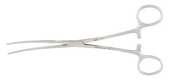 Bainbridge Forceps, Curved, 7-1/4" Stainless Steel, Each