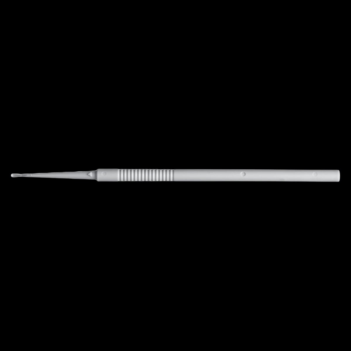 Miltex Disposable Ear Curette, Small Spoon Tip, Gray Plastic, Non-Sterile, 50/Box