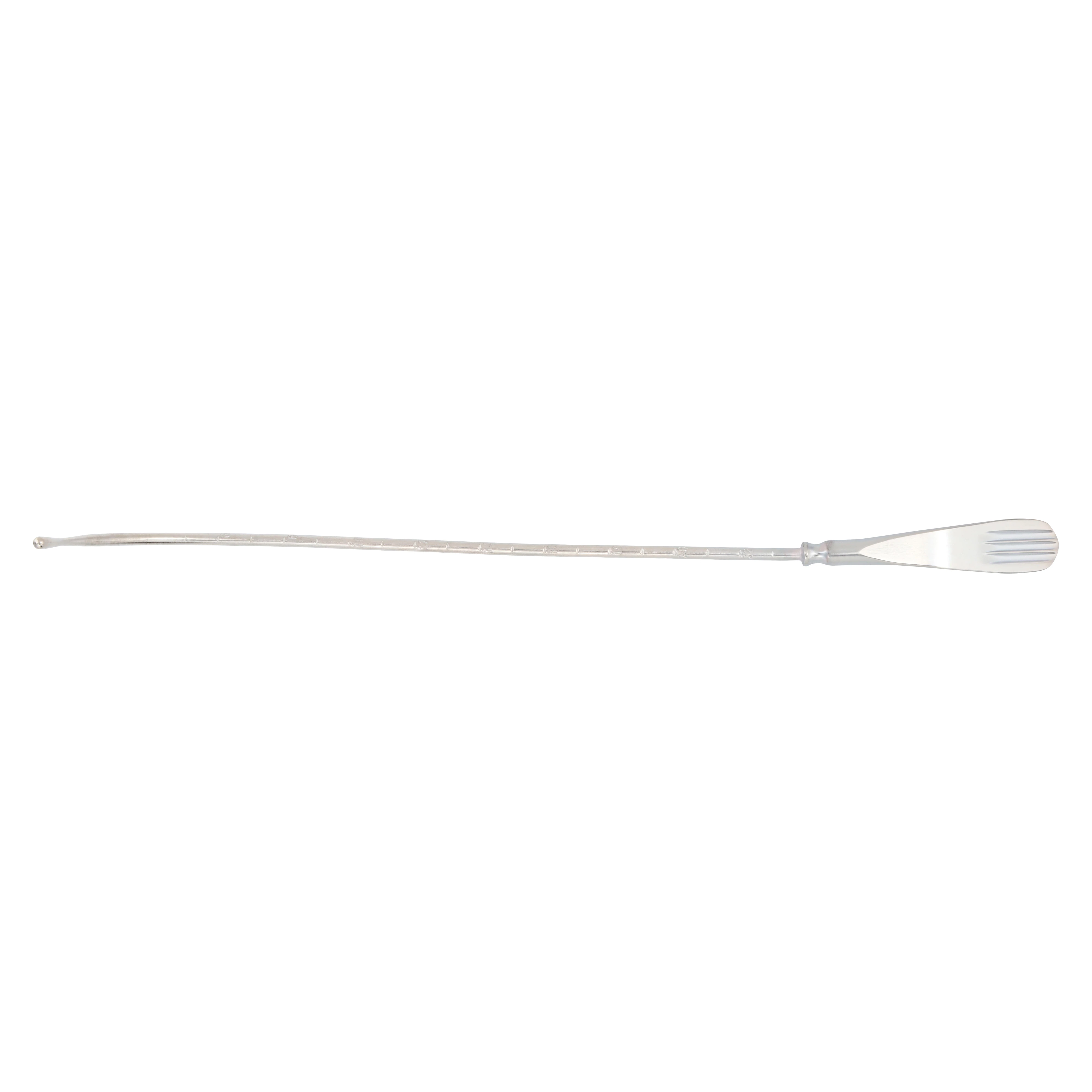 Miltex Sims Uterine Sound, 13" (33 cm), Silver Plated, Graduated in cm