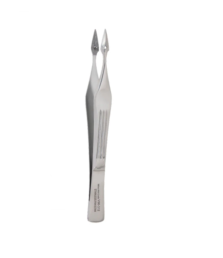 Vantage Walter Splinter Forceps, Straight, 4-1/2", Stainless Steel, Autoclavable