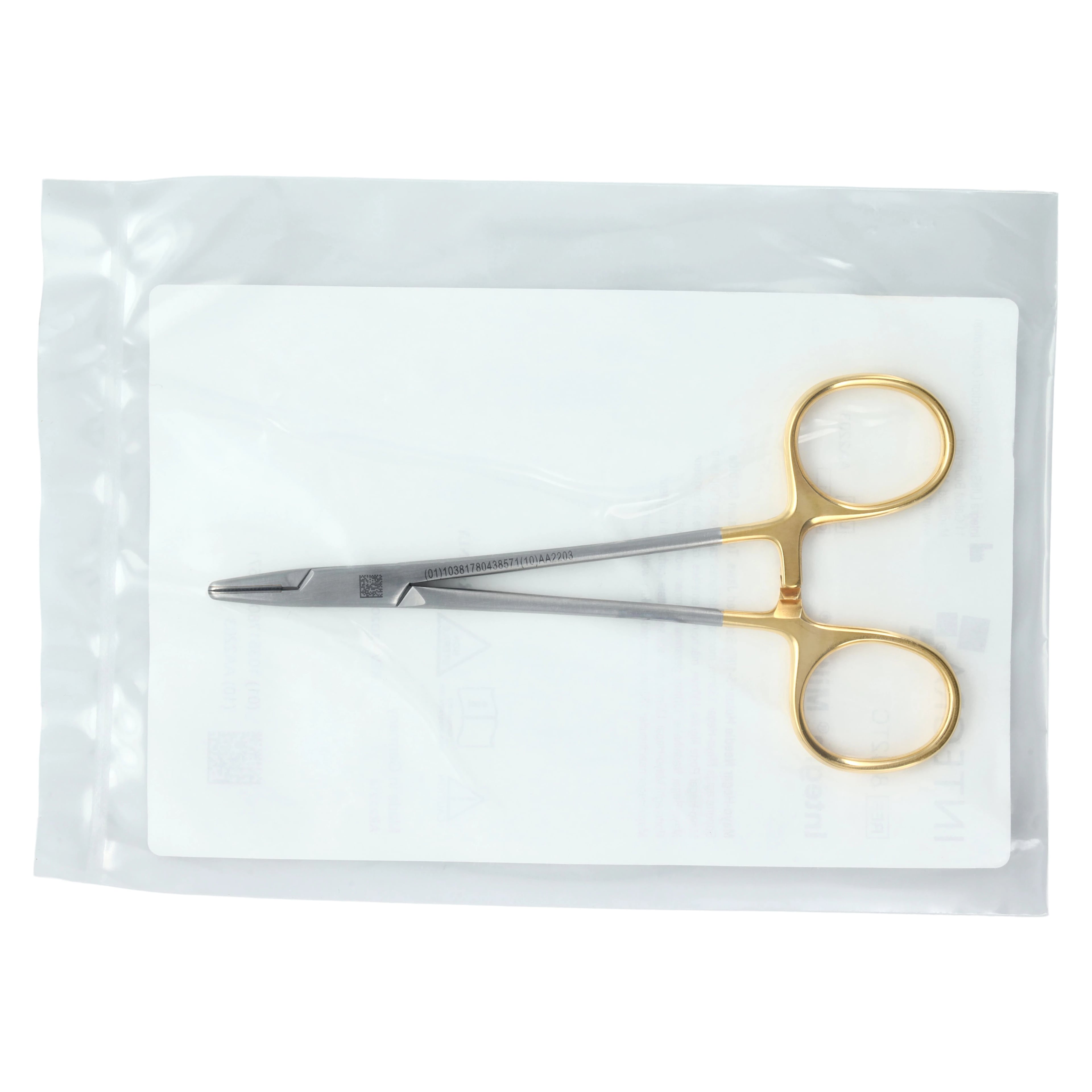 Mayo-Hegar Needle Holder, Tungsten Carbide, Serrated Jaws, 5", Stainless Steel