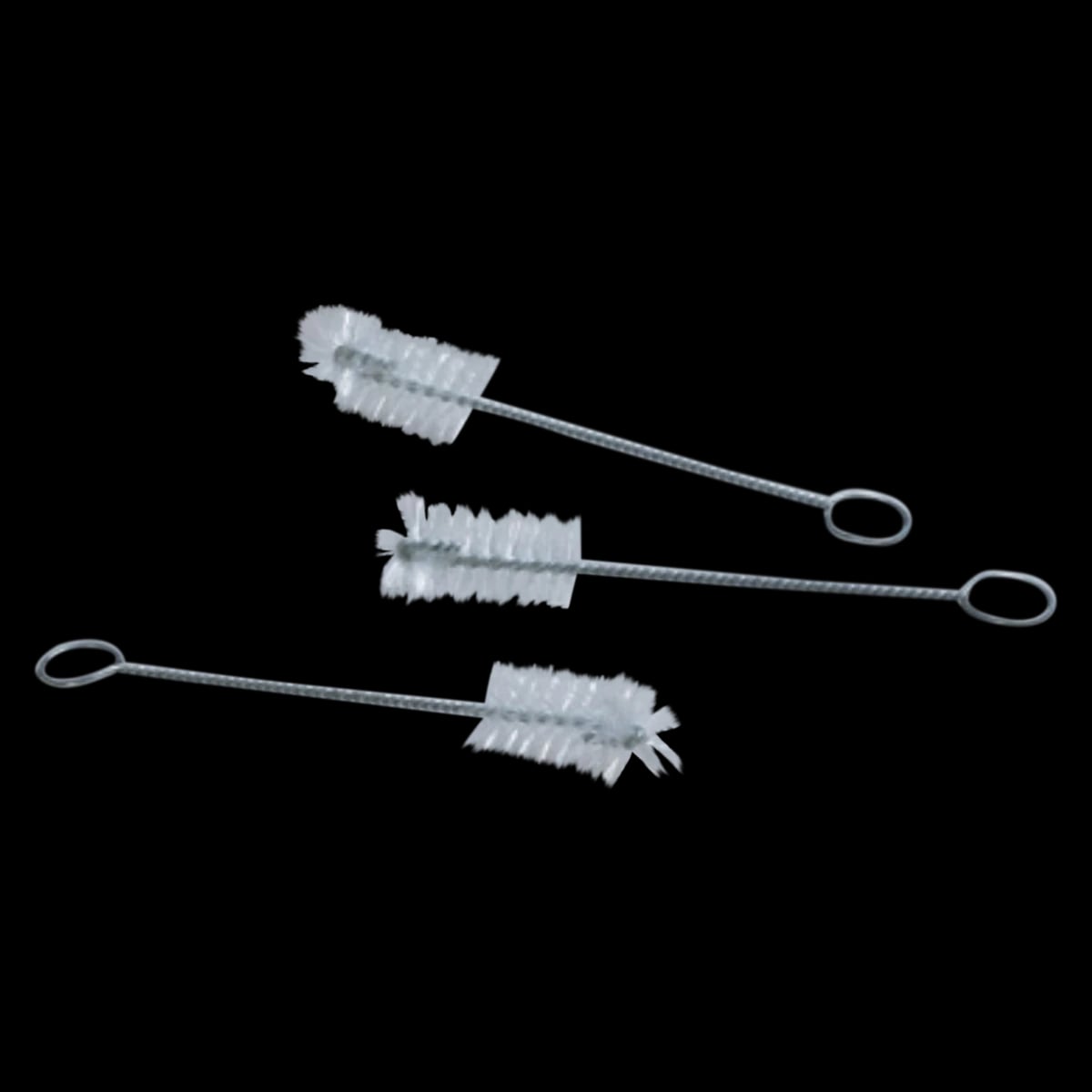 Graham-Field Trach Tube Brush, Nylon Bristle, 4.5" Wire, 12/Package