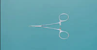 Jacobson Micro Mosquito Forceps, Curved, 5" (12.7 cm), Stainless Steel, Autoclavable, Each