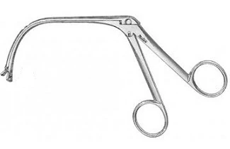 King Adenoid Punch Forceps, Strong Curved, 4-1/8" Stainless Steel, Each