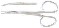 Miltex Strabismus Scissors, Curved, Ribbon, 4-1/4" (4-1/8" Cv Rib), Stainless Steel, Each