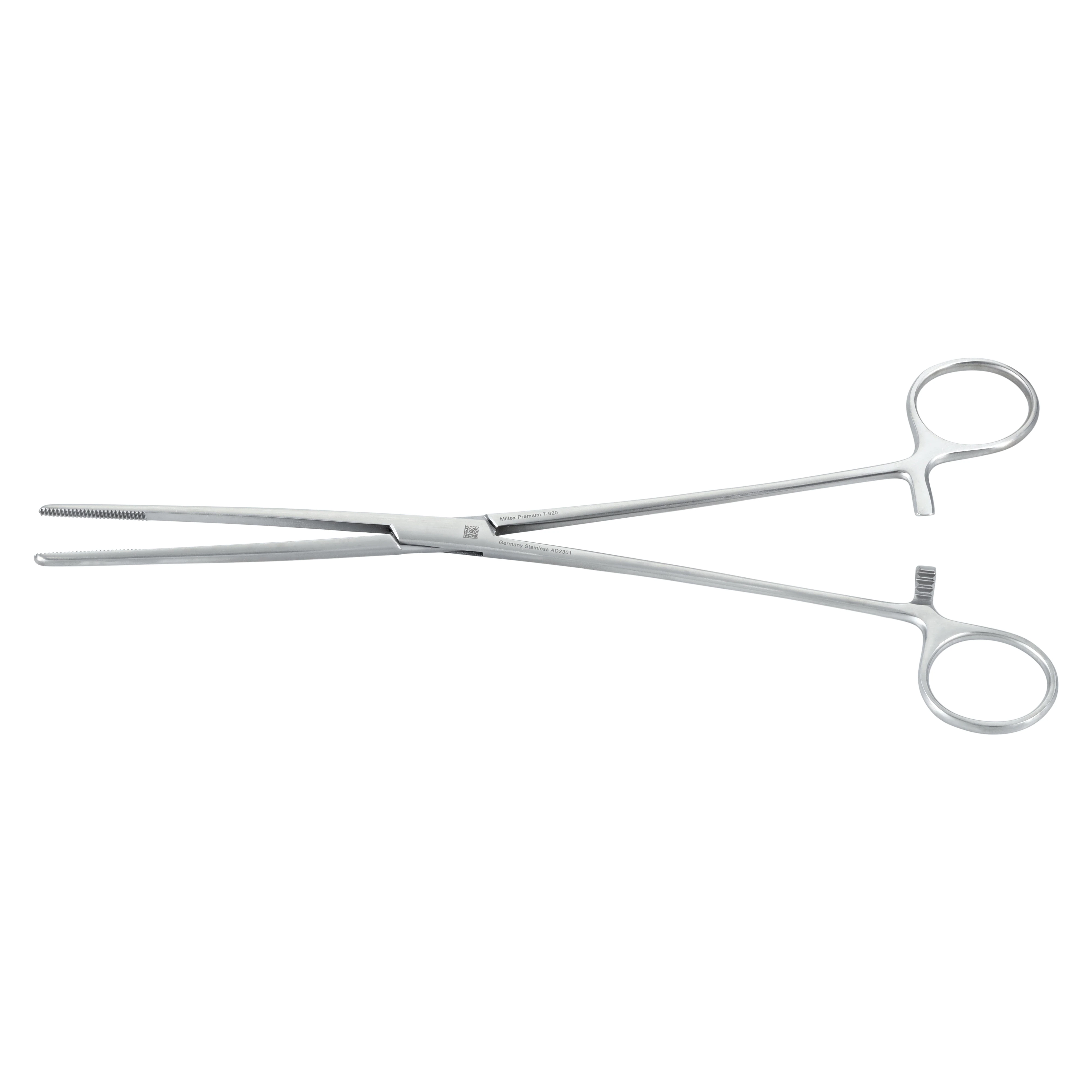 Bozeman Sponge Forceps, Straight, 10-1/2", Stainless Steel, Autoclavable, Each