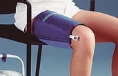 Aircast Cryo/Cuff Thigh Compression Sleeve, XL, 20-27" Circumference, Blue (Sleeve Only)