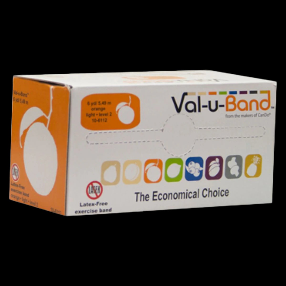Val-u-Band Exercise Band, Orange, Level 2, 6 yd x 5"