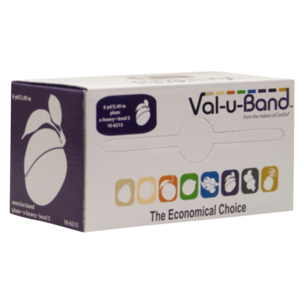 ValuBand Low Powder Exercise Band, Plum, 6 Yards, 01KEZKNHVC1NC32A5X5SEZBN9T