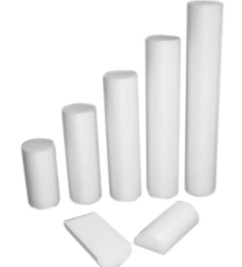 CanDo Foam Roller Half Roll, 12" x 6", White
