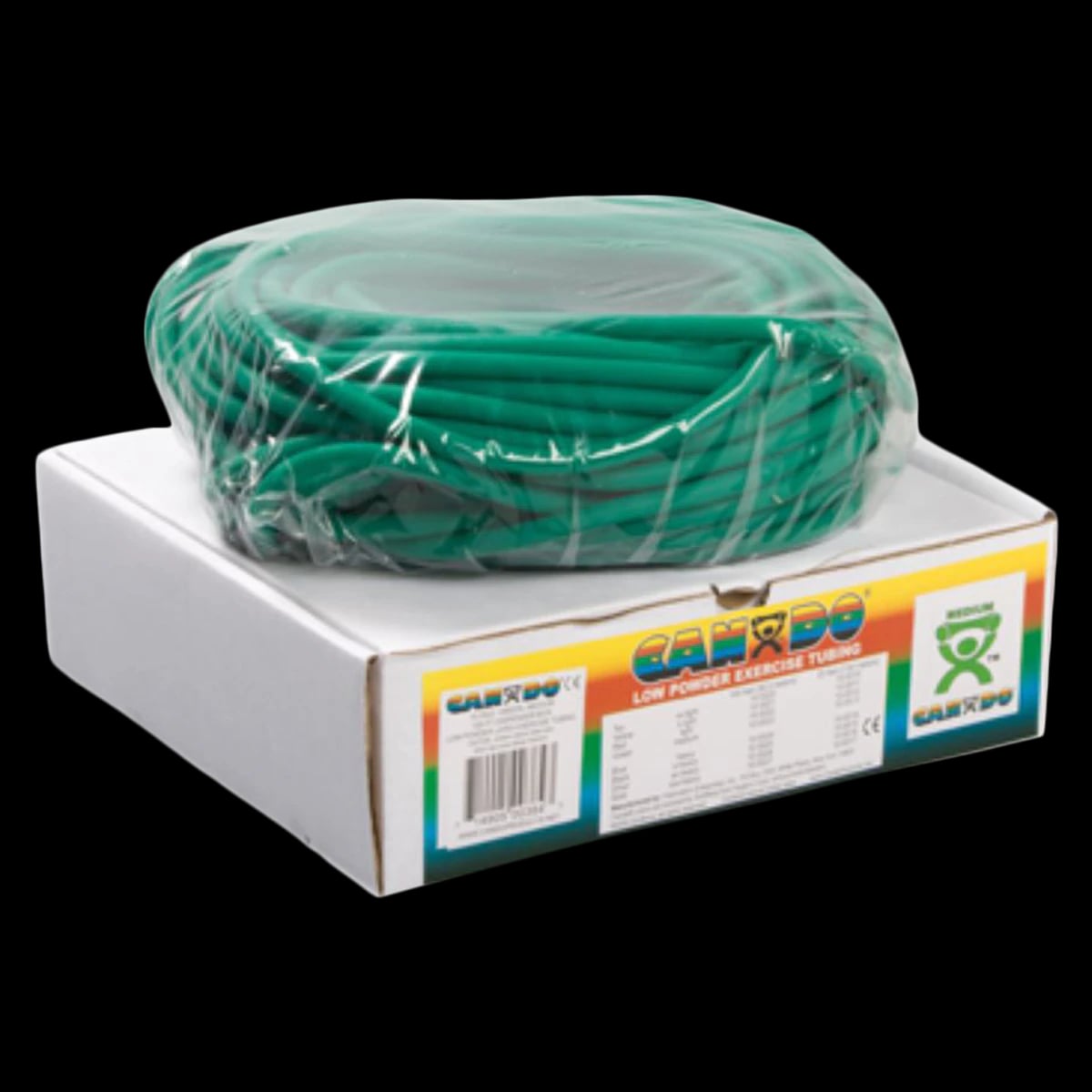 CanDo Exercise Tubing, Green (Medium Resistance), 100 ft Roll