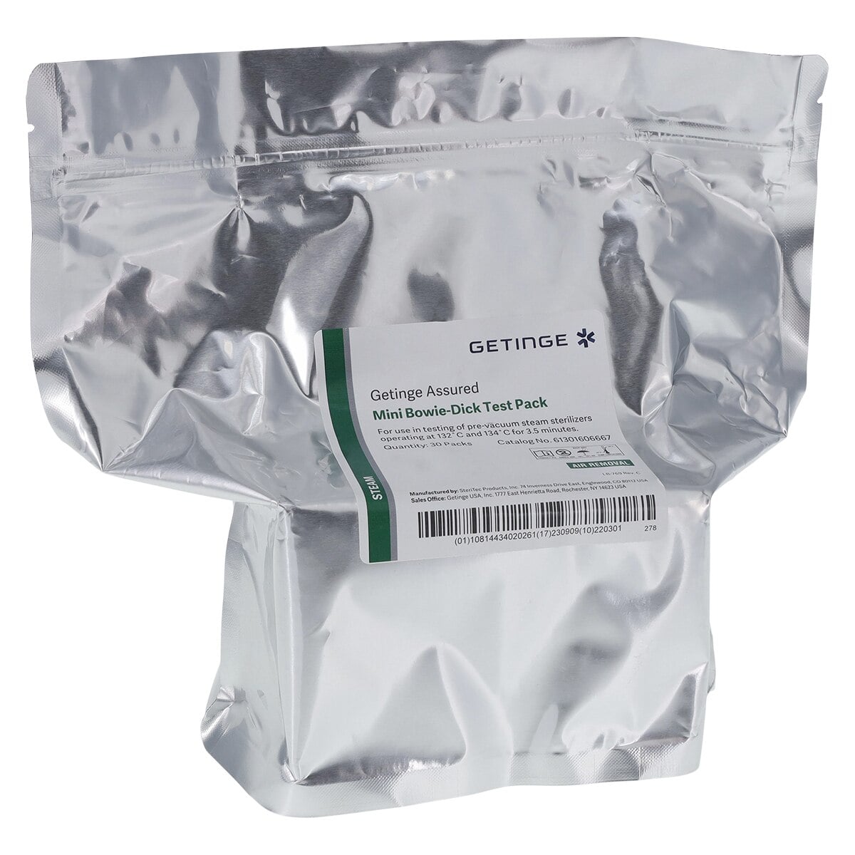 Healthmark AccuFast Bowie Dick Test Pack, 30/Box