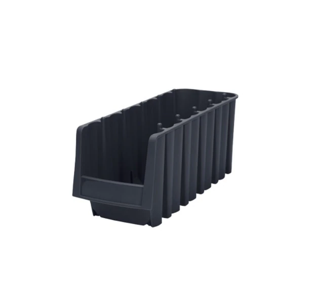 Akro-Mils Economy Storage Bins, Black Polypropylene, 8-7/8" x 6-5/8" x 5", 10/Pack