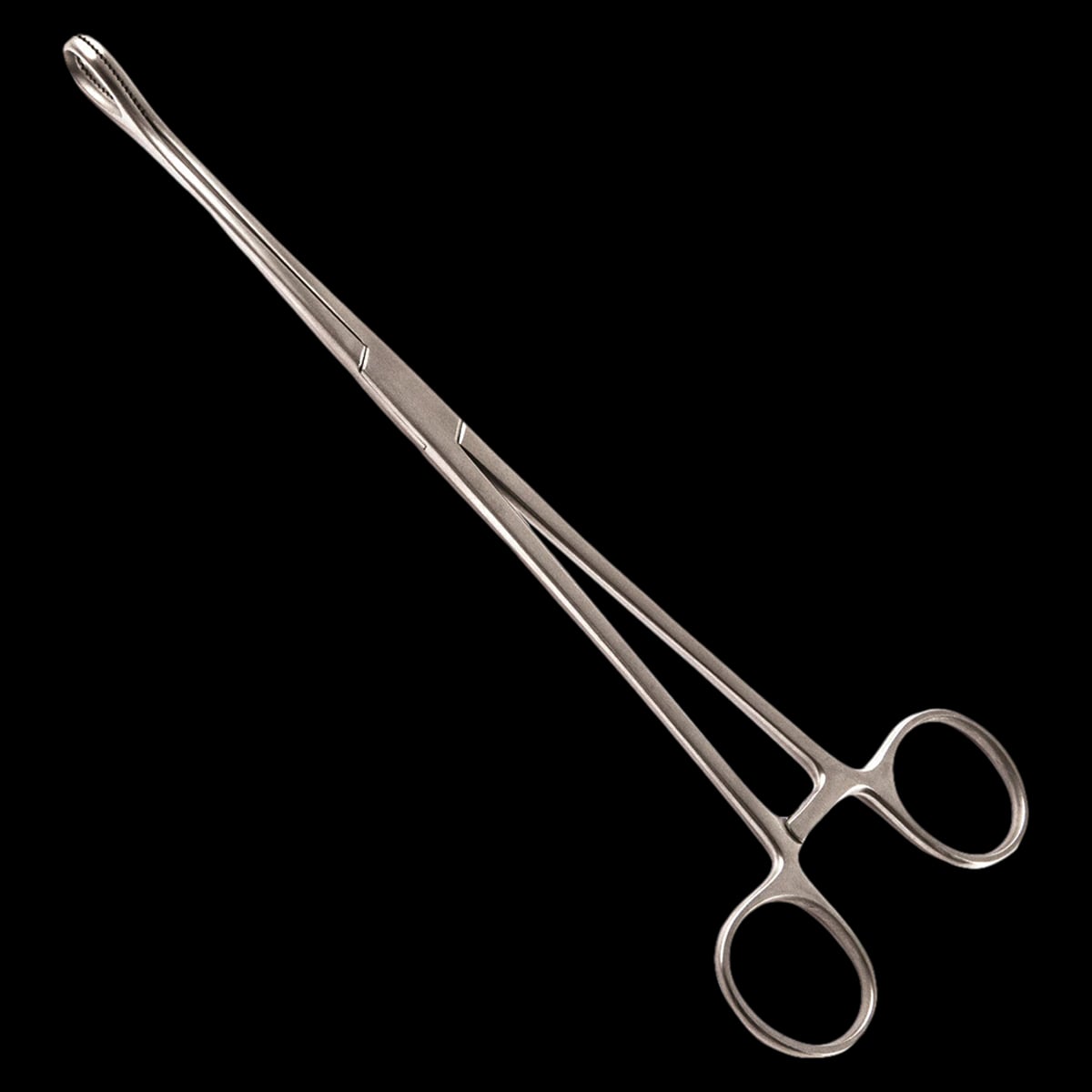 Sklar Foerster Sponge Forceps, Straight, 9-1/2", Serrated, Stainless Steel, Autoclavable