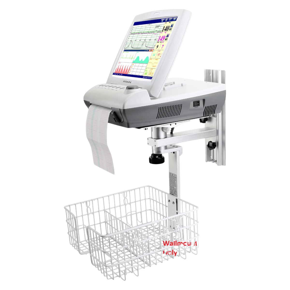 Edan Diagnostics Wall Mount with Basket for Fetal Monitor