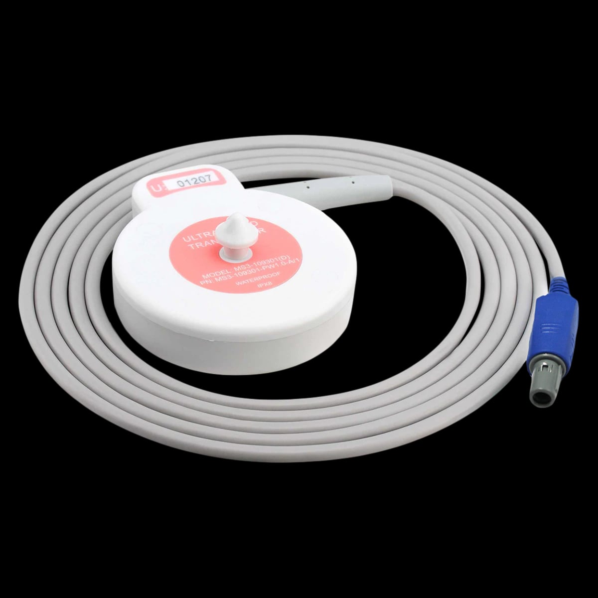 Edan Diagnostics Fetal Heart Rate (FHR) Transducer for F6/F2, Ultrasound, New