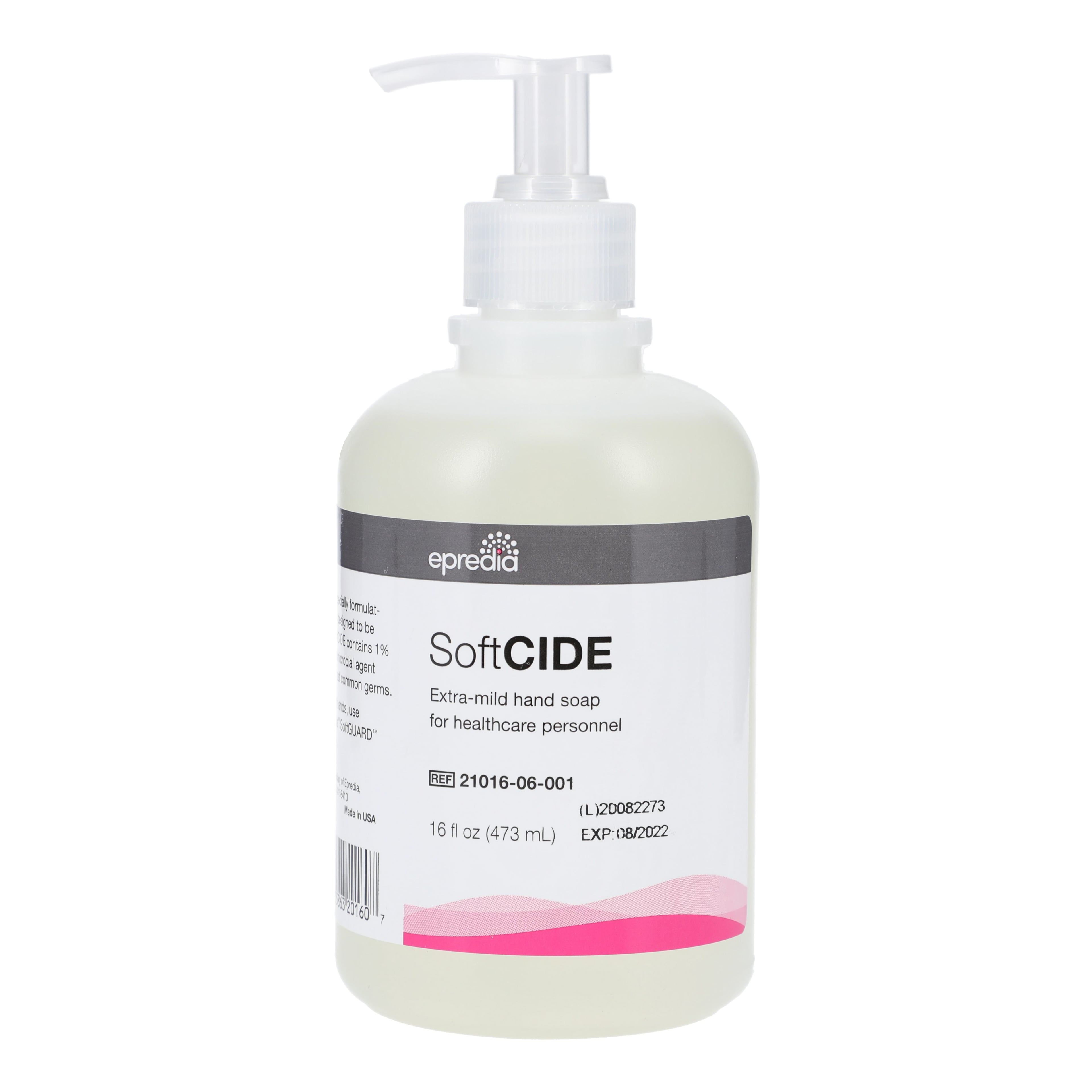 Richard-Allan Scientific SoftCide Gel Soap with Pump, 16 oz, 1% Chloroxylenol PCMX/0.3% Triclosan, 6/Case