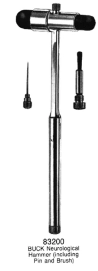 Buck Hammer with Pin & Brush, Chrome, Reusable (Medco Instruments)