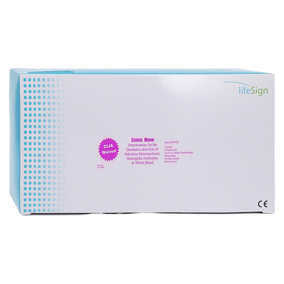 Status Mono WB (Waived) Test Kit, CLIA Waived, Whole Blood, 30 Tests/Box