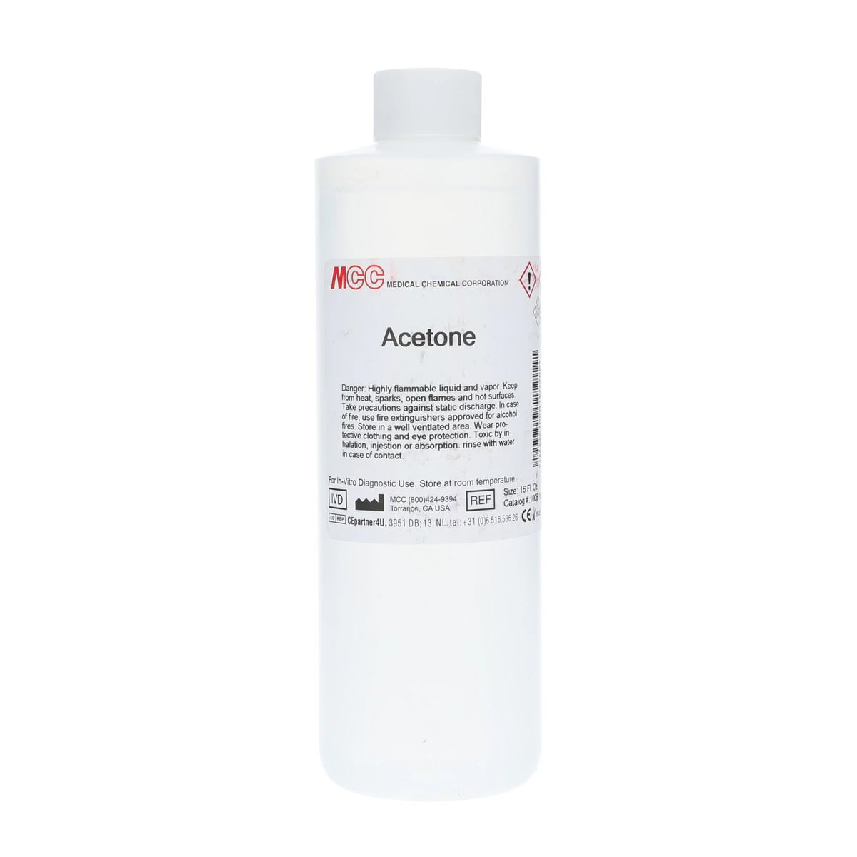 Acetone Reagent, 1 Pint (16 oz), 75-400460