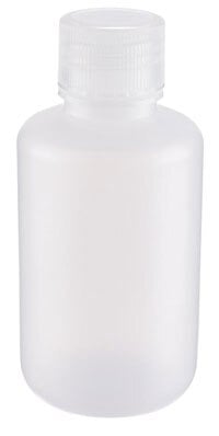 Wheaton Sample Bottle, HDPE, Natural, 125mL, 24-410 Screw Cap, 72/Case