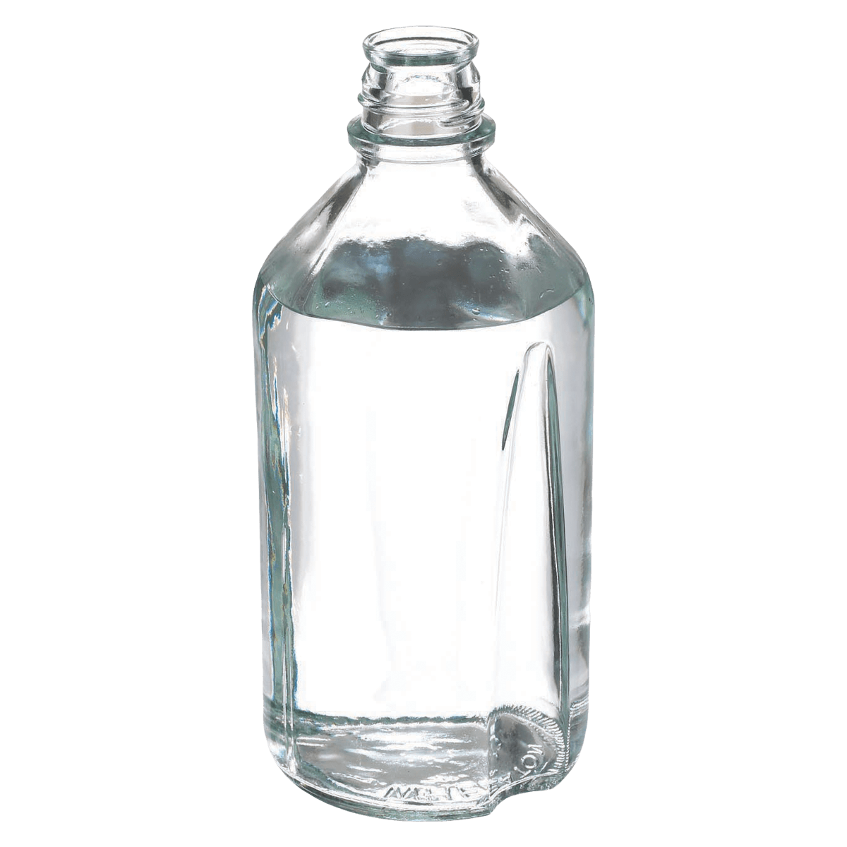 Wheaton Media Bottle, Borosilicate Glass, Clear, 1000mL, No Cap, 12/Pk
