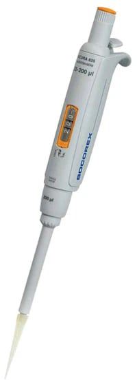 Acura Single Channel Micropipette, 20-200 µL, Adjustable, Manual, 825 Series, Each
