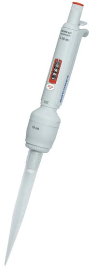 Acura Single Channel Adjustable Pipette, 1-10 mL, Manual, 835, Each