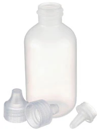 Wheaton Dropping Bottle, LDPE Natural, 60mL, with Stream Tip/Cap, 144/Case